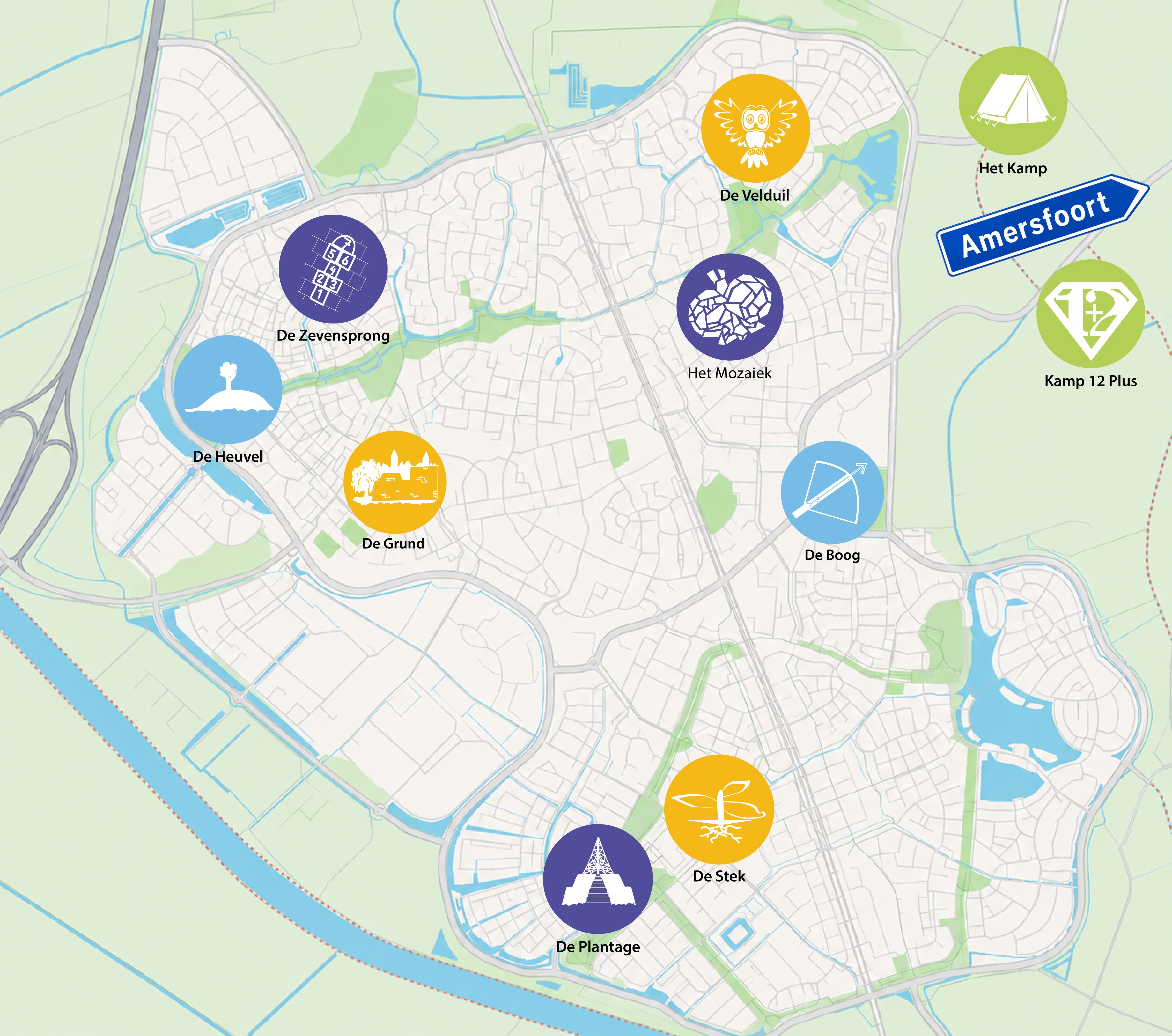 Plattegrond Fladderlocaties